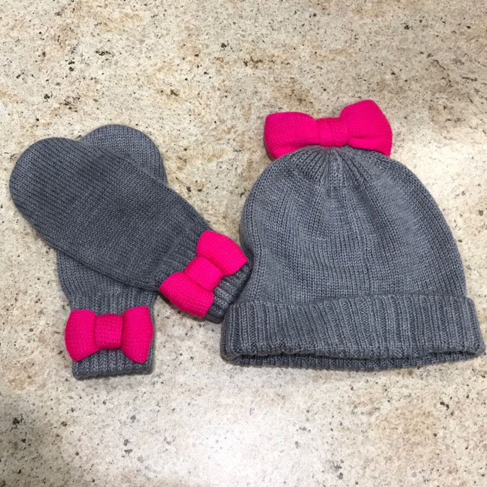 Kate spade kids hat and mittens